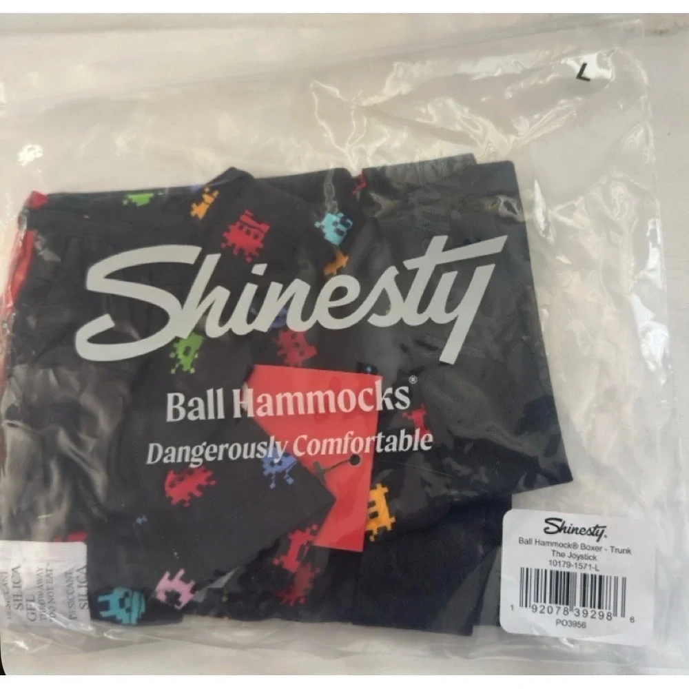 Shinesty The Joystick Ball Hammock Boxer Briefs Men L Retro Arcade Gaming Trunks